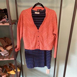 Orange Roxy Cardigan